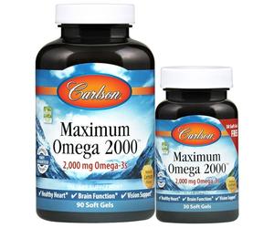Carlson Labs Omega-3, Magnesium, MCT | High Strength Fish Oil, Multivitamins |