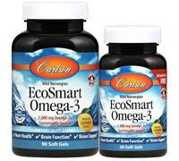 Carlson Labs Smart Omega-3 1000mg Natural Lemon Softgels 90 + 30
