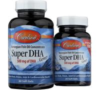 Carlson Labs Super Dha Gems 60 20 Softgels