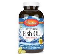 Carlson Labs Very Finest Fish Oil, Lemon, 700mg, 240 Softgels
