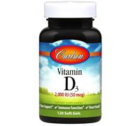 Carlson Labs Vitamin D3 2000 IU - 120 Soft Gels