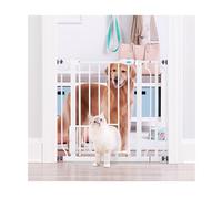 Carlson Pet Products Carlson 0930PW Extra-Wide Walk-Thru Gate with Pet Door