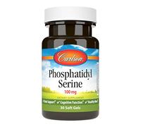 Carlson Phosphatidyl Serine 100 mg, Non-GMO, Cognitive Health, 30 Soft Gels