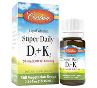 Carlson Super Daily D3 + K2 360 Vdrop, 10.16 ml