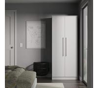 Carlton 2 Door Wardrobe (Ready Assembled) Ready Assembled 2 U Grey Large