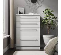 Carlton 4 Drawer Deep Chest (Ready Assembled) Ready Assembled 2 U Grey Medium