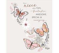 Carlton - A Niece Who's Fun, Fantastic, Awesome, Special & Amazing - Birthday Card