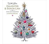 Carlton Cards Daughter & Son-in-Law Embellished Christmas Greeting Card Special Xmas Cards 616229