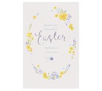 Carlton Cards Happy Easter 5 Pack of Cards, Card to Send Warm Easter Wishes, Traditional Easter Card with Floral Design, 556430