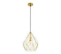 Carlton Gold Metal 1 Light Ceiling Pendant EGLO Metallic Gold One Size
