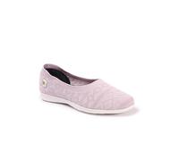 Carlton London Women Lavender Comfortable Lightweight Knitted Mesh Slip on Comfortable Casual Flat Ballerina Shoes, Lavender, 4 UK