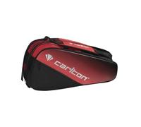 Carlton Pro 3-vaks Badminton Racket Bag, Black/Red