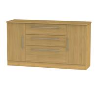 Carlton Wide 2 Door 3 Drawer Unit (Ready Assembled) Ready Assembled 2 U Natural One Size