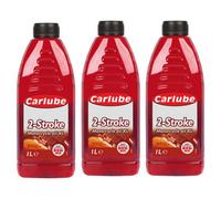 Carlube 2 Stroke Motor Cycle Bike Engine Oil Treatment 1 Litre Ltr Xst011 X3