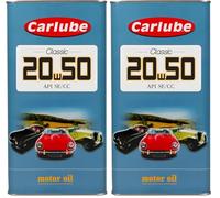 Carlube 20W-50 Classic Motor Engine Oil 4.55 Litres (Pack of 2)