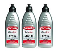 Carlube Automatic Transmission Fluid Atf G Power Steering Liquid 1L X3