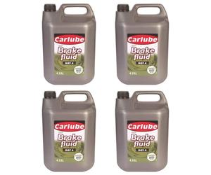 Carlube BFL455 Synthetic Based Dot 4 Brake Fluid 4.55 Litre x 4