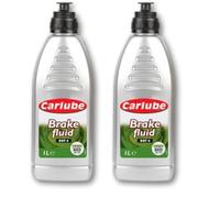 Carlube Brake Fluid DOT 4, 1 Litre, Packaging May Vary (Pack of 2)