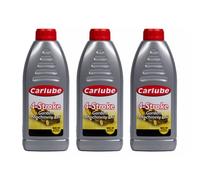Carlube Carplan 4 Stroke Lawn Mower Oil Lubrication Automotive Sae30 1 Liter 1L X 3