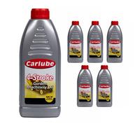 Carlube Carplan 4 Stroke Lawn Mower Oil Lubrication Automotive Sae30 1 Liter 1L X 6