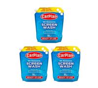 CarPlan All Seasons Pre-Mix Car Screenwash - 5L Pouch (x3)