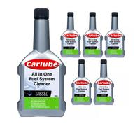 Carlube Diesel Complete Fuel System Cleaner Treatment Additive 300Ml X6