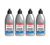Carlube Driveline 75W90 Manual Transmission Fluid 1L Litre X4