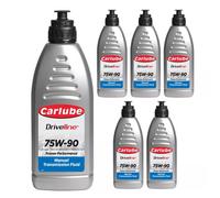 Carlube Driveline 75W90 Manual Transmission Fluid 1L Litre X6