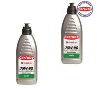 Carlube Driveline Sae 75W90 Fully Synthetic Axle Oil 1L Litre X2 Lubricant 2L