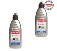 Carlube Driveline Sae 80W Mineral Manual Transmission Fluid 1 Litre X 2