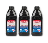 Carlube Endurance Water Cooled 2 Stroke Marine Outboard Engine Motor Oil 1L X3
