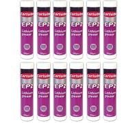 Carlube Ep2 Lithium Grease Lubricant Extreme Performance Cartridge 500G X12