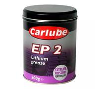 Carlube Ep2 Lithium Lubricant Extreme Pressure Performance Grease 500G