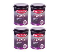Carlube Ep2 Lithium Lubricant Extreme Pressure Performance Grease 500G X4