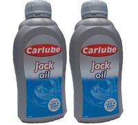 Carlube Hydraulic Jack Oil for Trolley & Bottle Jacks - Anti-Wear 500ml Fluid - Outer Cover Design May VAry (Pack of 2)