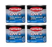 Carlube Lithium 2 Wheel Bearing Multipurpose Grease Corrosion Protection 500G X4