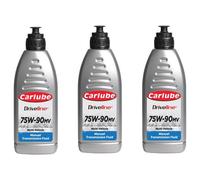 Carlube Mtf-U 75W90 Multi-Vehicle Manual Transmission Fluid Gear Oil 1 Litre X3