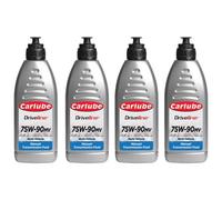 Carlube Mtf-U 75W90 Multi-Vehicle Manual Transmission Fluid Gear Oil 1 Litre X4