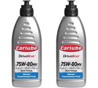Carlube Mtf780 Mtfu 75W80 Manual Transmission Fluid Gear Oil 1L X2