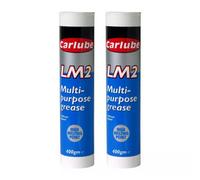 Carlube Multi Purpose Wheel Bearing Lithium Lm2 Based Grease Lubricant 400G X2