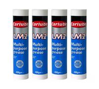 Carlube Multi Purpose Wheel Bearing Lithium Lm2 Based Grease Lubricant 400G X4
