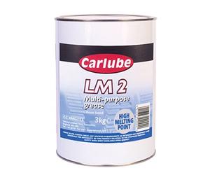Carlube Premium LM2 Lithium Grease 3Kg - Multi-Purpose, High-Temperature and Water Resistant Grease for Automotive & Industrial Applications