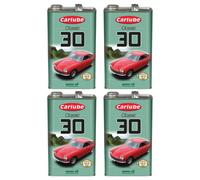 Carlube Sae 30 Classic Monograde Mineral Motor Engine Oil No Additives 4.55L X4