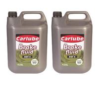 Carlube Synthetic Based Dot 4 Brake Fluid 4.55 Litre X2 - 9.1 Litres Treatment