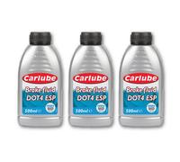 Carlube Synthetic Brake & Clutch Fluid Dot4 Esp Advanced Braking Sys 500Ml X3