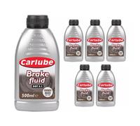 Carlube Synthetic High Performance Based Brake & Clutch Fluid Dot 3 500Ml X 6