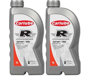 Carlube Triple R 10W-40 ACEA A3/B4, API SL Semi Synthetic Engine Oil 1L (Pack of 2)