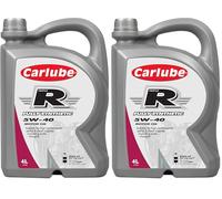 Carlube Triple R 5W-40 Fully Synthetic Engine Oil 4L Superior Protection for High-Performance Engines Ideal for Modern Gasoline and Diesel Cars (Pack of 2)