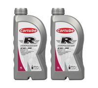 Carlube Triple R 5W-40 Fully Synthetic Low Ash Oil Petrol & Diesel Engines 1L X2