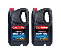 Carlube Triple T SAE 10W-40 UHPD E6/E9 Commercial Engine Oil 5L 5 Litres x2
